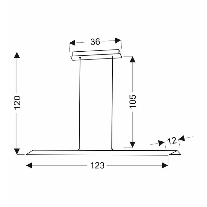 Lámpa A0034-310 Kalamos 123x12 30W LED 4000K