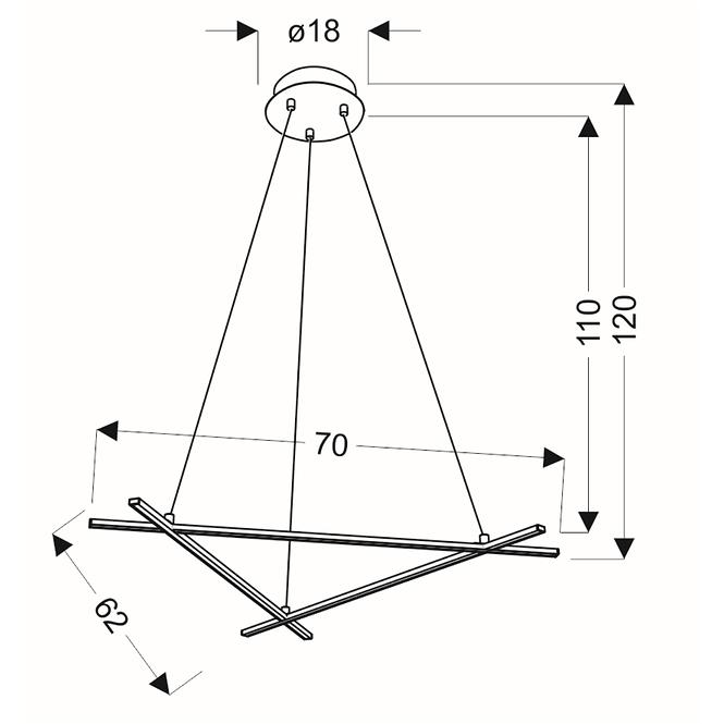 Lámpa A0020-330 Andros 70x62 30W LED 4000K