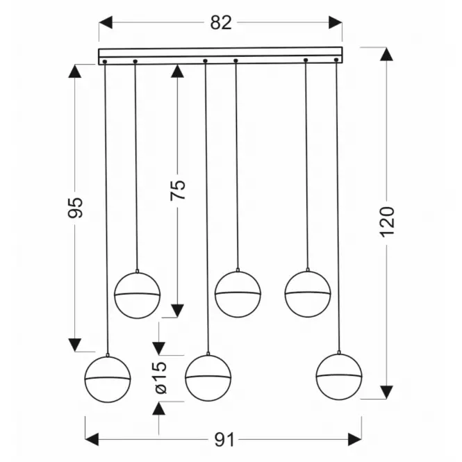 Lámpa A0031-360 Furni 6x5W LED 4000K