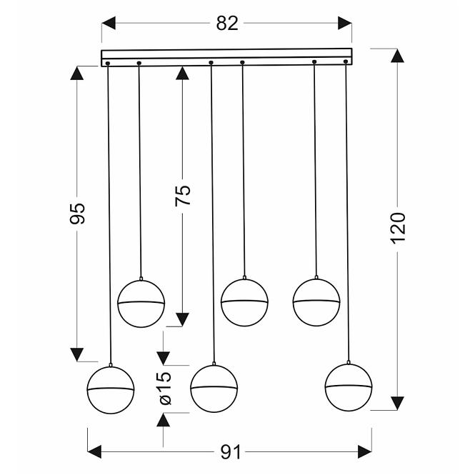 Lámpa A0031-360 Furni 6x5W LED 4000K