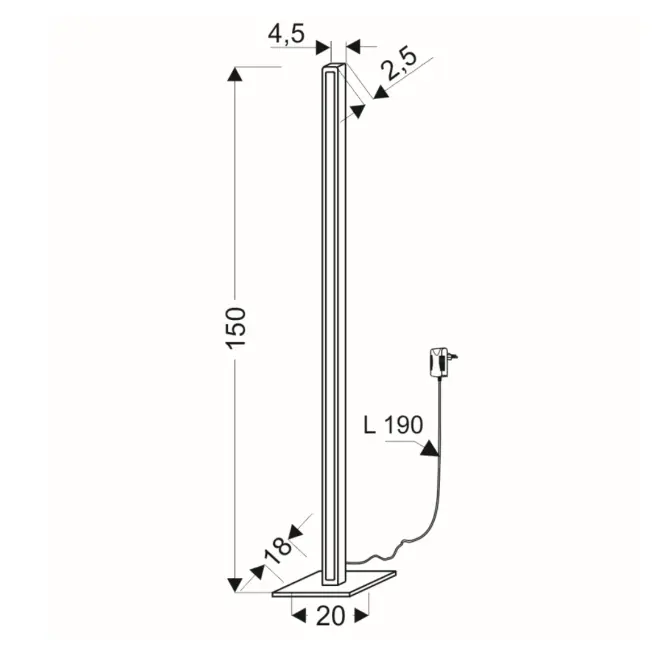 Lámpa A0003-510 Rodney 35W LED  4000K,2