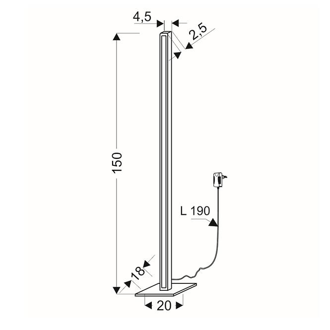 Lámpa A0003-510 Rodney 35W LED  4000K,2