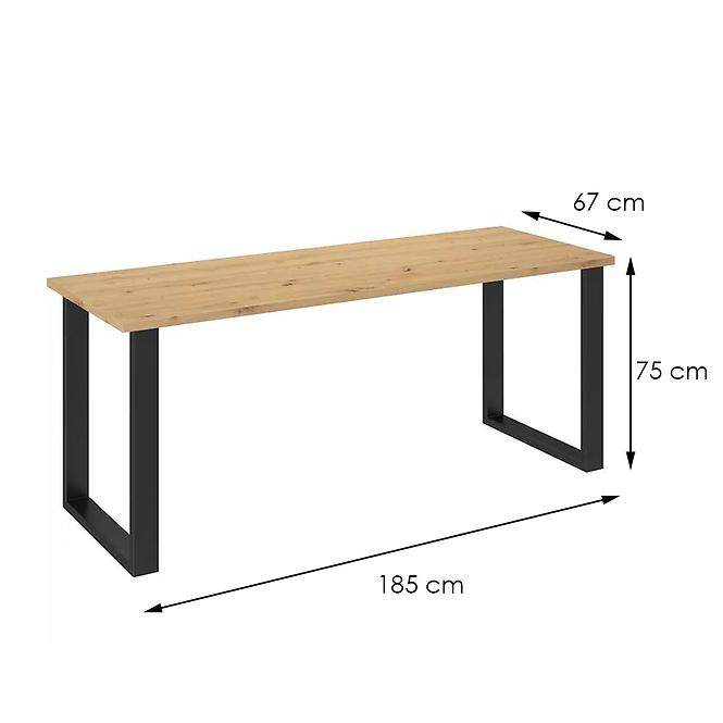 Imperial asztal 185x67 tölgy kézműves