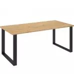 Imperial asztal 185x90 kézműves tölgy
