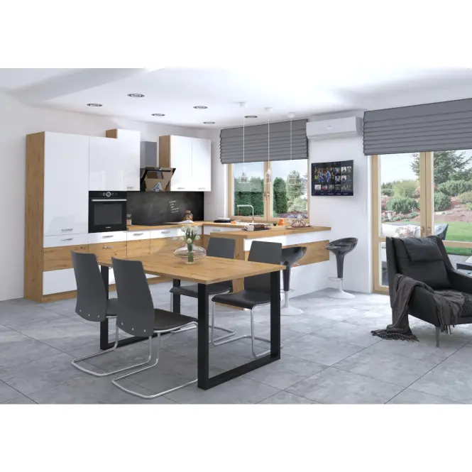Imperial asztal 185x90 kézműves tölgy,3
