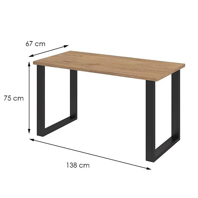 Asztal Imperial  138x67 tölgyfa lancelot,5