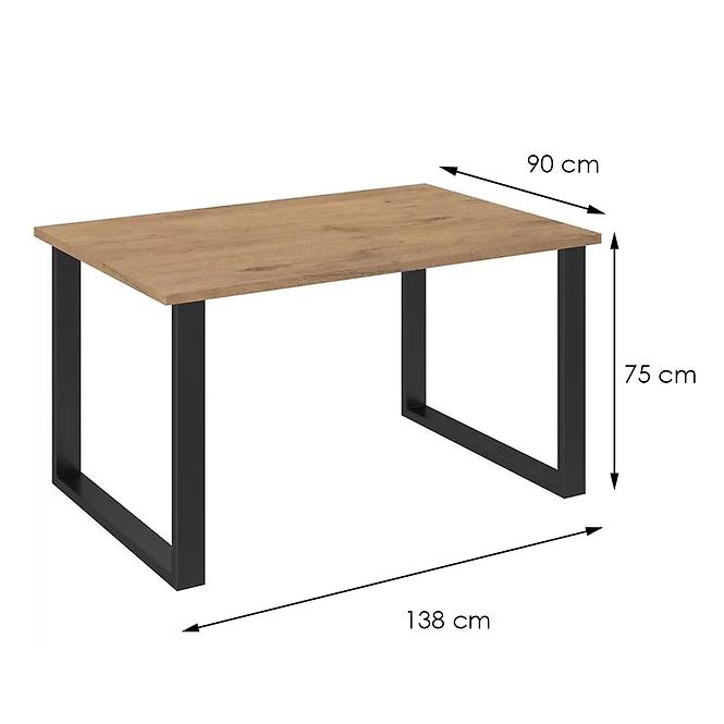 Imperial asztal 138x90 tölgyfa lancelot