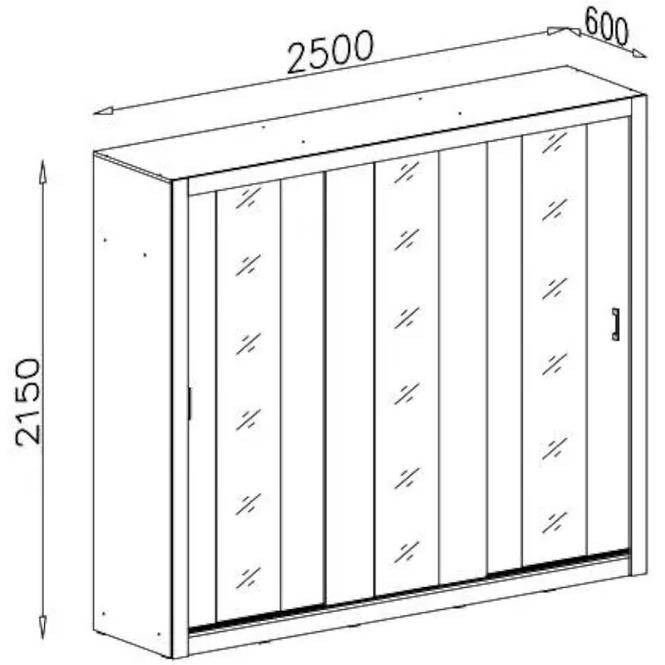 Szekrény Duca DC1 Fehér  250