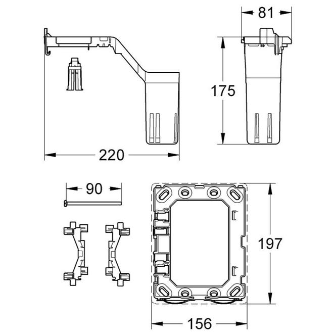 Átalakító készlet GROHE FRESH 38796000