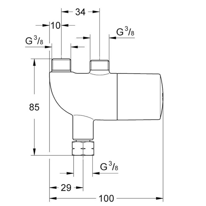 Égésvédelem GROHTHERM MICRO