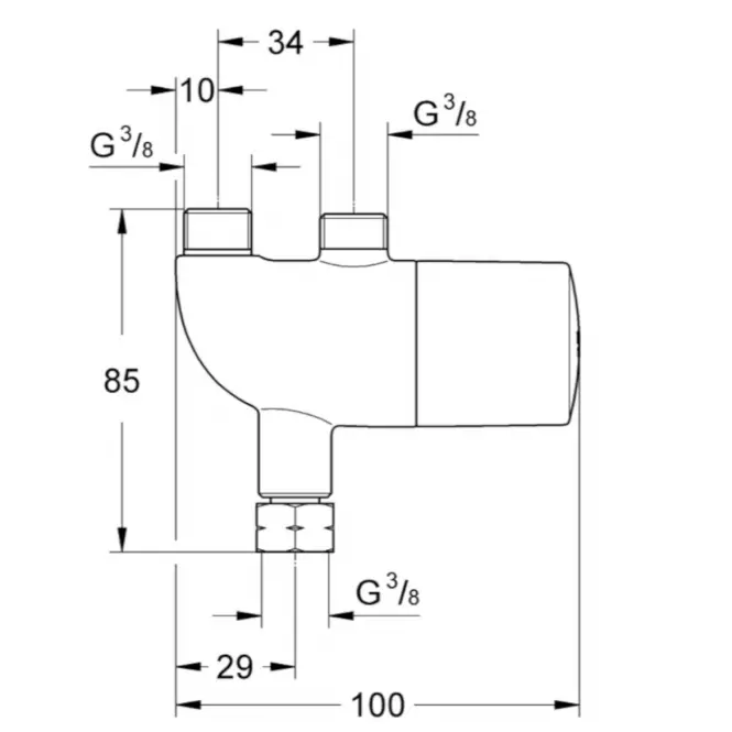 Égésvédelem GROHTHERM MICRO,2