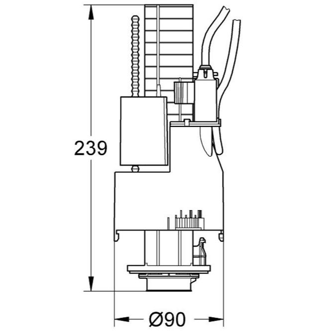 Pneumatikus leeresztő szelep WASTE VALVE 42774000