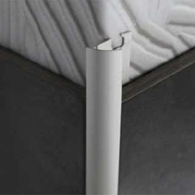 Négyzet alakú alumínium profil Rondalu Alu Powder-coated White Brilliant 2700/27/10 mm,3