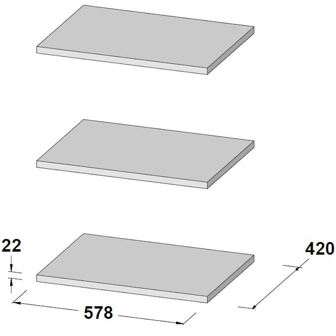 Fali polcok 3 KS DMRD42-A06,2