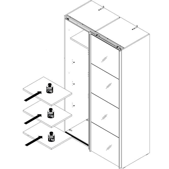 Fali polcok 3 KS DMRD42-A06