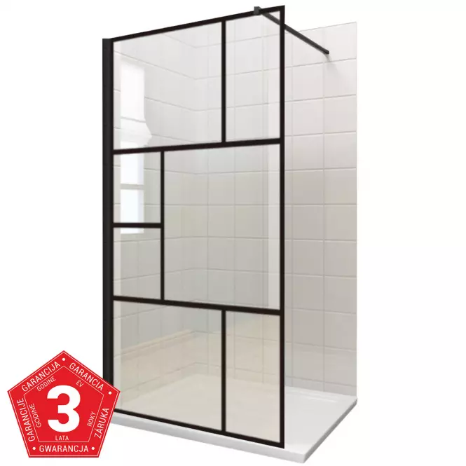 Zuhanyfal WALK-IN NOTTE 120X195,2