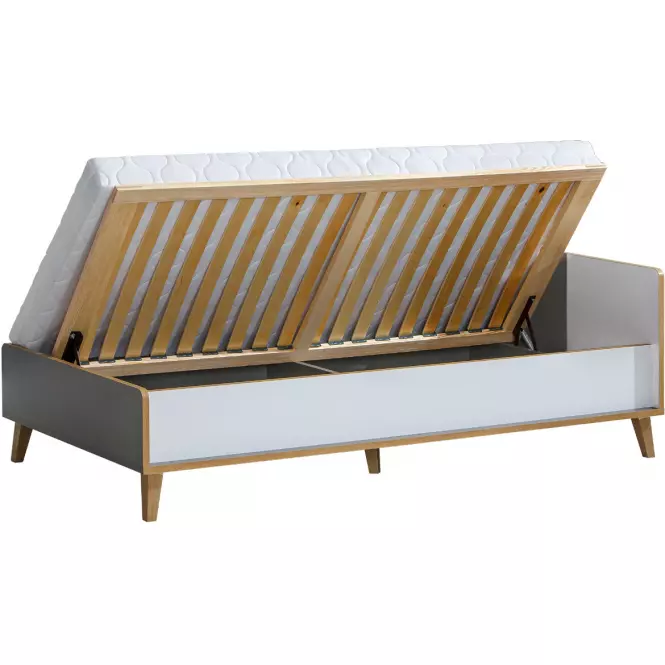 Ágy konténerrel W10 Werso Riviera/Fehér/Antracyt,2