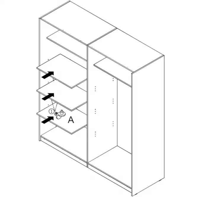 Fali polcok 3szt Dmrd82-A06,2