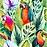 Üveg panel 60/60 Jungle Birds-1 Esg