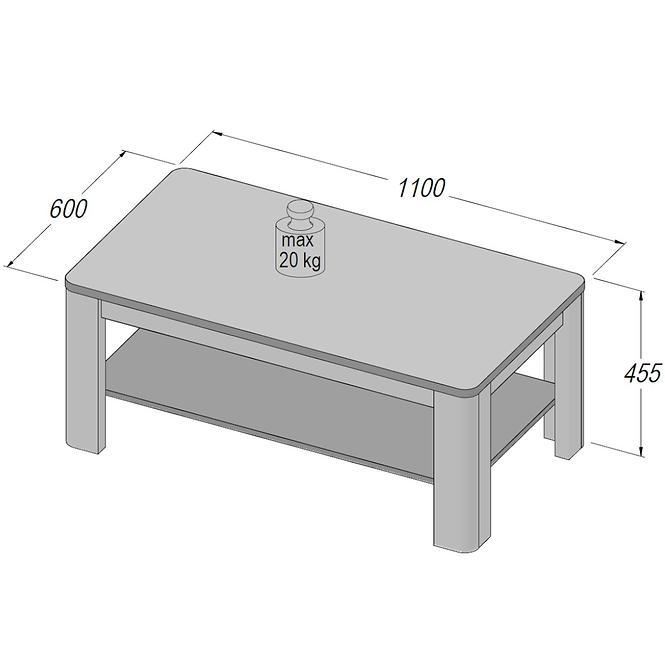 Asztal Locarno FLOT12-D46