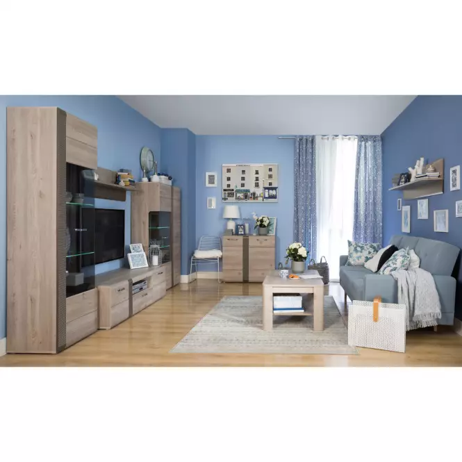 Vitrína 1D Locarno  LCRV711l-N92,10