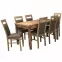 Étkezőgarnitúra Emilia 1+6 St874 140x80+40 Wotan Kr981 Wotan Fancy96,2