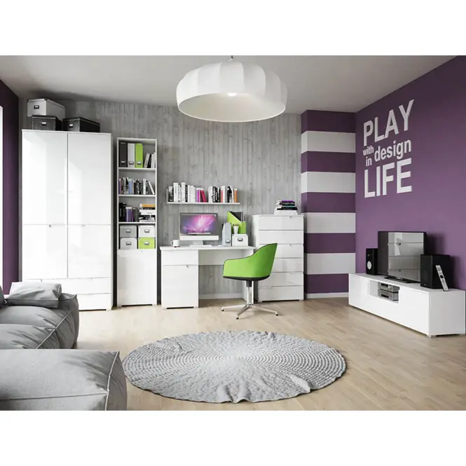 Íróasztal 1D Selene 14 fehér,8