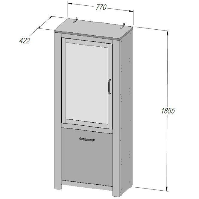 Vitrin L Havanna HVNV711L-D67