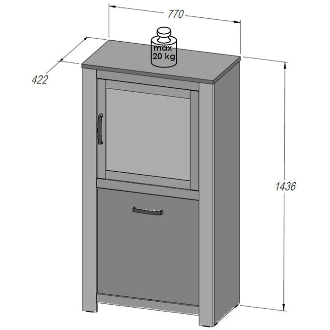 Vitrin P Havanna HVNV411R-D67