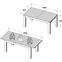 Kinyitható asztalok 160/206x90 cm Régimódi tölgy,3