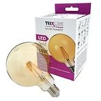 Izzó LED G125 10W E27 2000K Gold Decor Filament