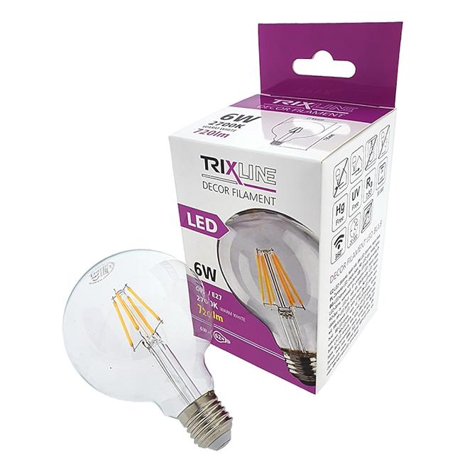 Izzó LED G95 6W E27 2700K Decor Filament