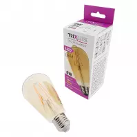 Izzó LED ST64 8W E27 1600K Gold Decor Filament