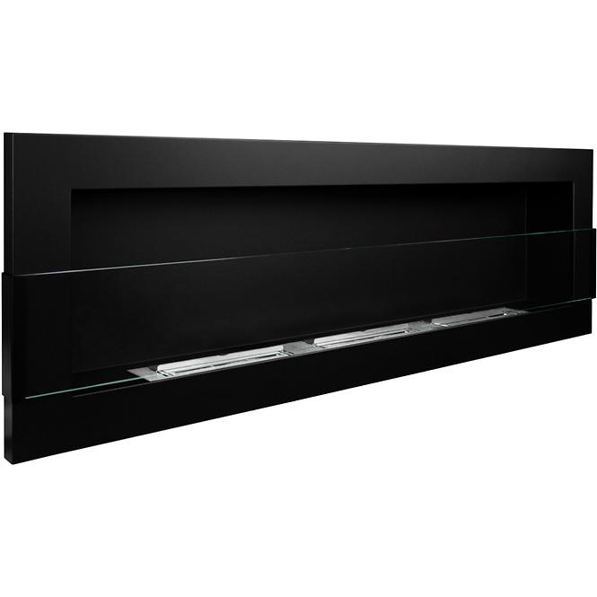 Biokandalló 1200x400 üveg fekete szerkezettel,3