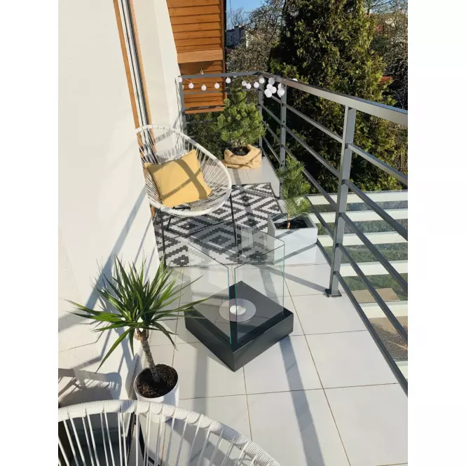 Biokandalló szabadon álló Sunset Garden fekete szerkezet,5