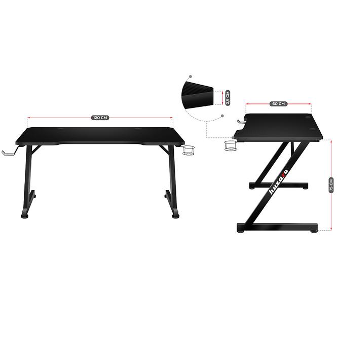 Asztal gamerek számára  HZ-HERO 2.5