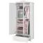 Szekrény 2D Luna LN-12 fehér/rózsaszín,4
