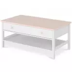 Dohányzóasztal 1S Luna LN-15 fehér/rózsaszín