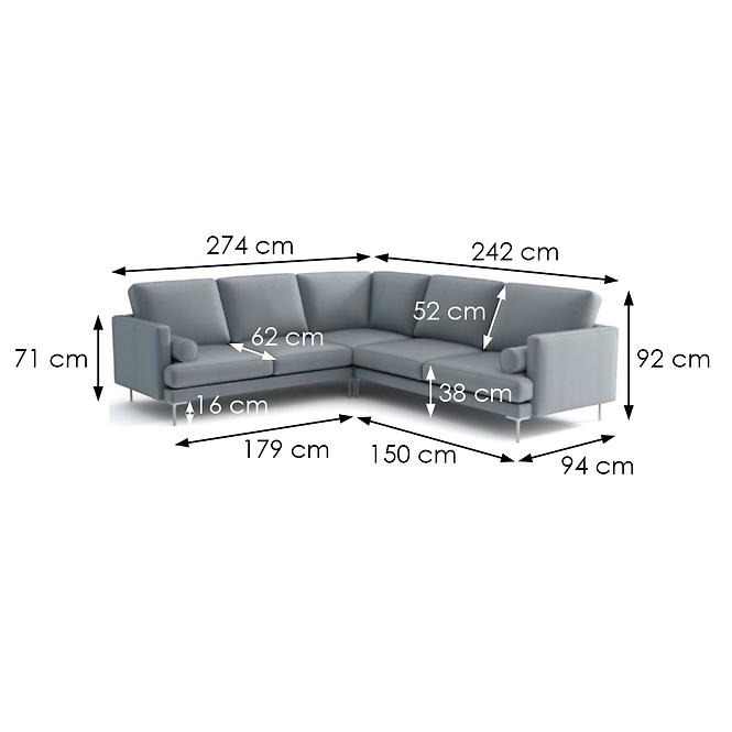 Sarokgarnitúra szett Akron B P Fresh 33