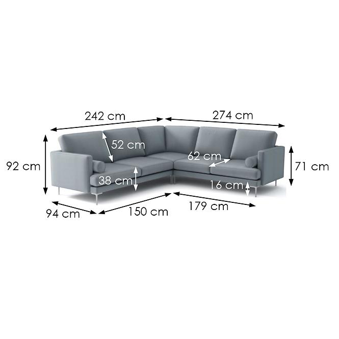 Sarokgarnitúra szett Akron B L Fresh 33