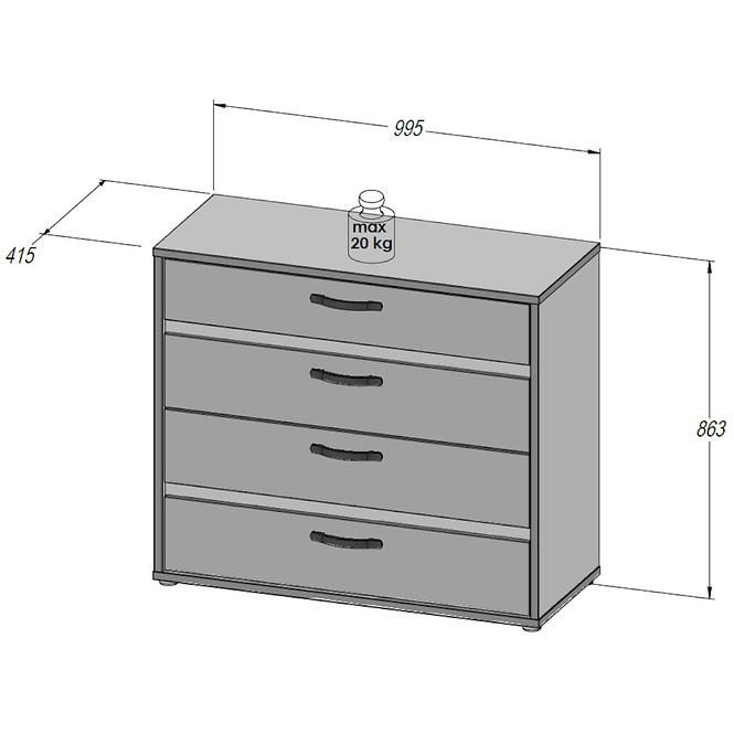 Komód 4S Canmore CNMK211-C273,3