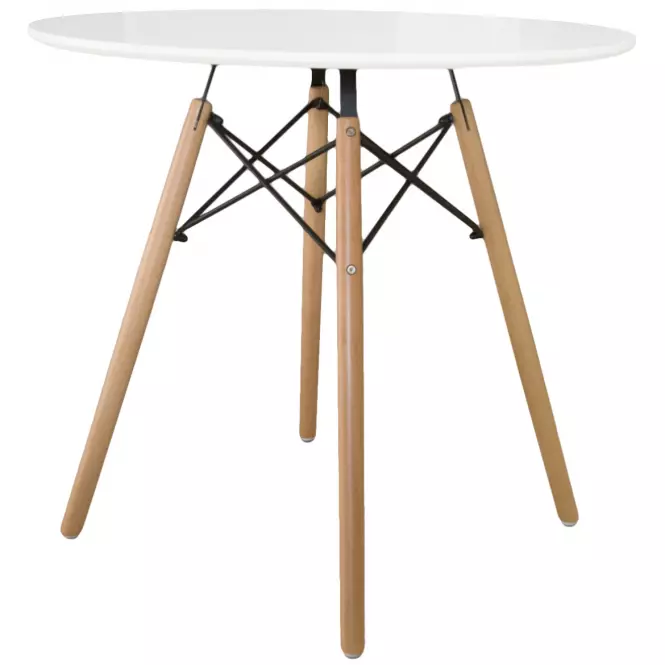 Asztal Oslo fehér 80cm,2