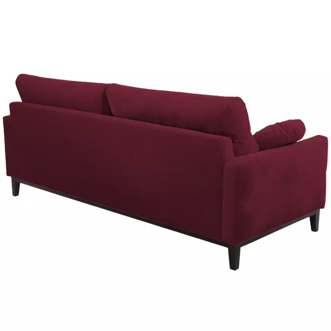Ülőgarnitúra szett Bellano 3/2/1 Burgundy-Kromos 20 CZE DR.venge,2