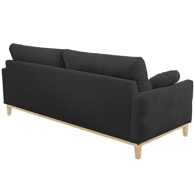 Ülőgarnitúra szett Bellano 3/2/1 Black-Kronos 7 CZ DR.natura