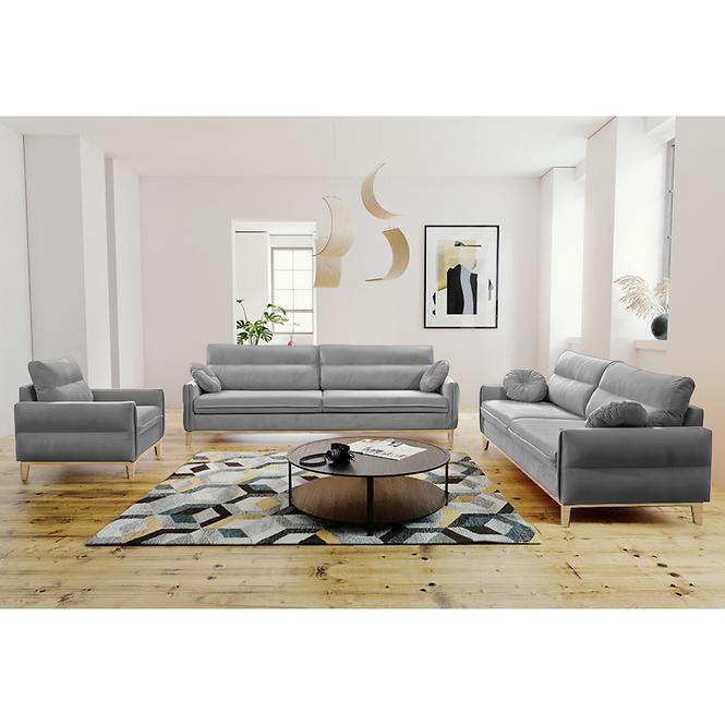 Ülőgarnitúra szett Bellano 3/2/1 Grey-Kronos 22 SZ DR.natura