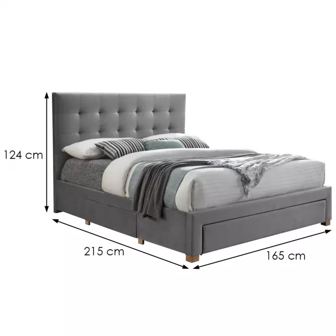 Ágy Elsa CFF007-2 grey 160/200,8