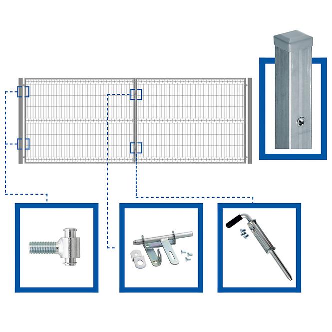 Kapukészlet 4 x 1,5 m WGBRA-T000292