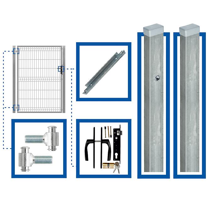 Kapukészlet 1 x 1,5 m WGFUR-T000371 balos