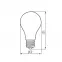 Izzó LED A50 9,5W E27 760lm 2700K,4