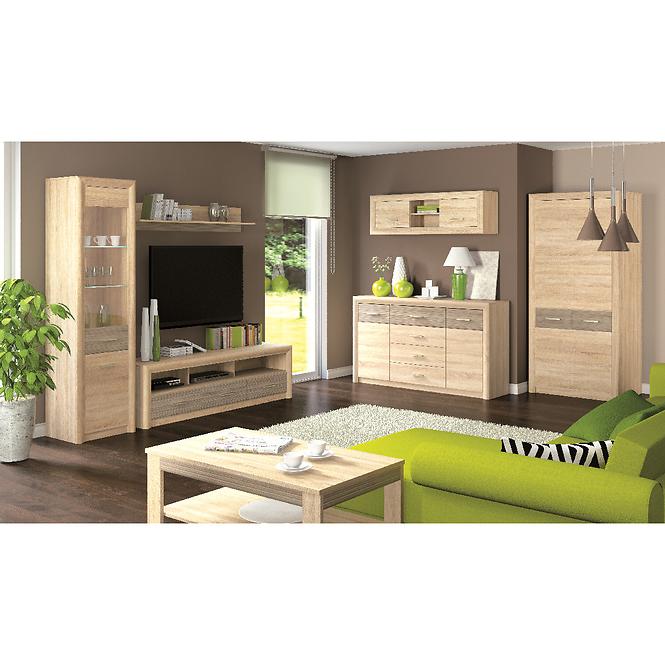 Komód 92 4s Castel 11 Sonoma/szarvasgomba,4
